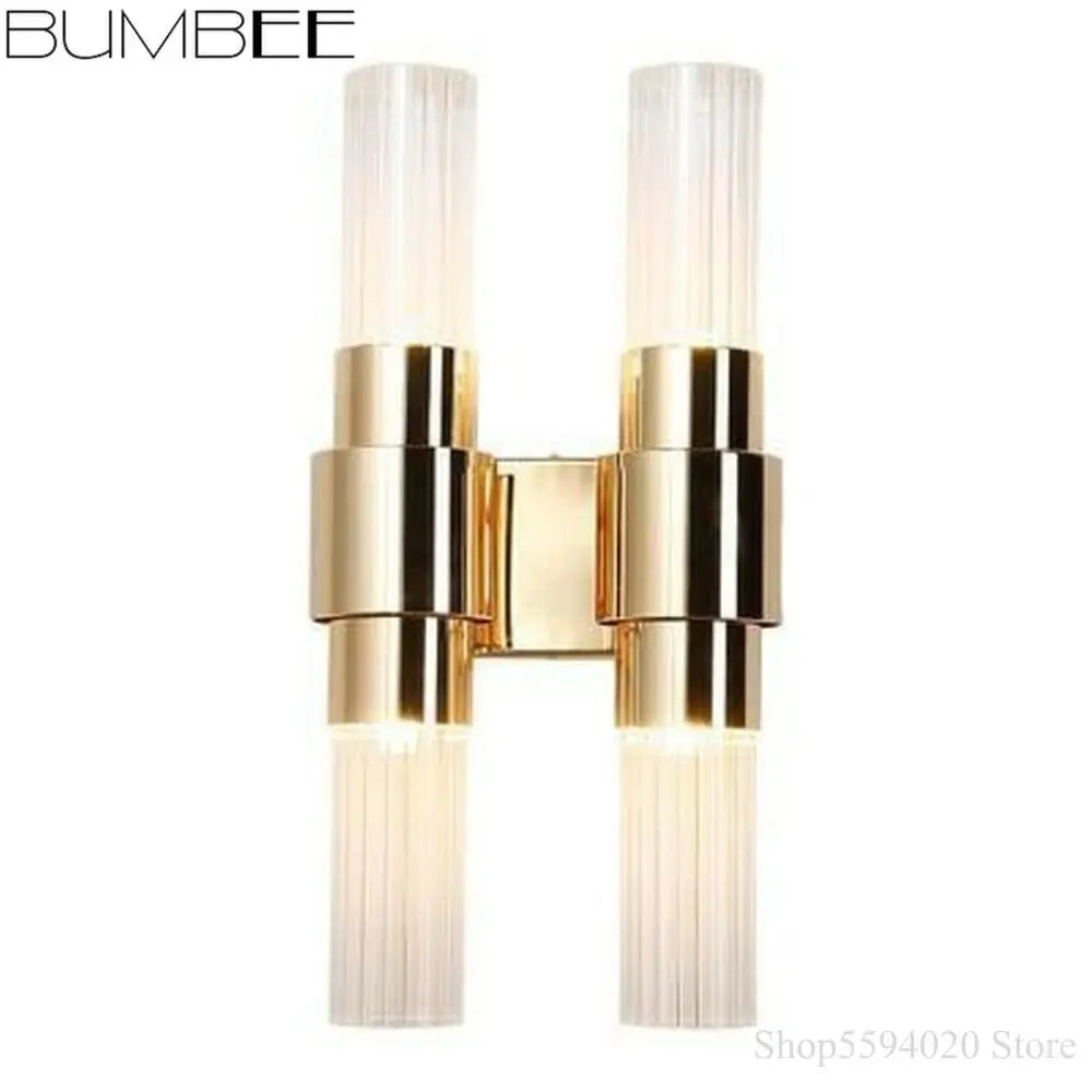 Afralia™ Iron Glass Lamps: Modern Nordic Wall Sconce Light Fixture for Living Room, Bedroom, Stairway