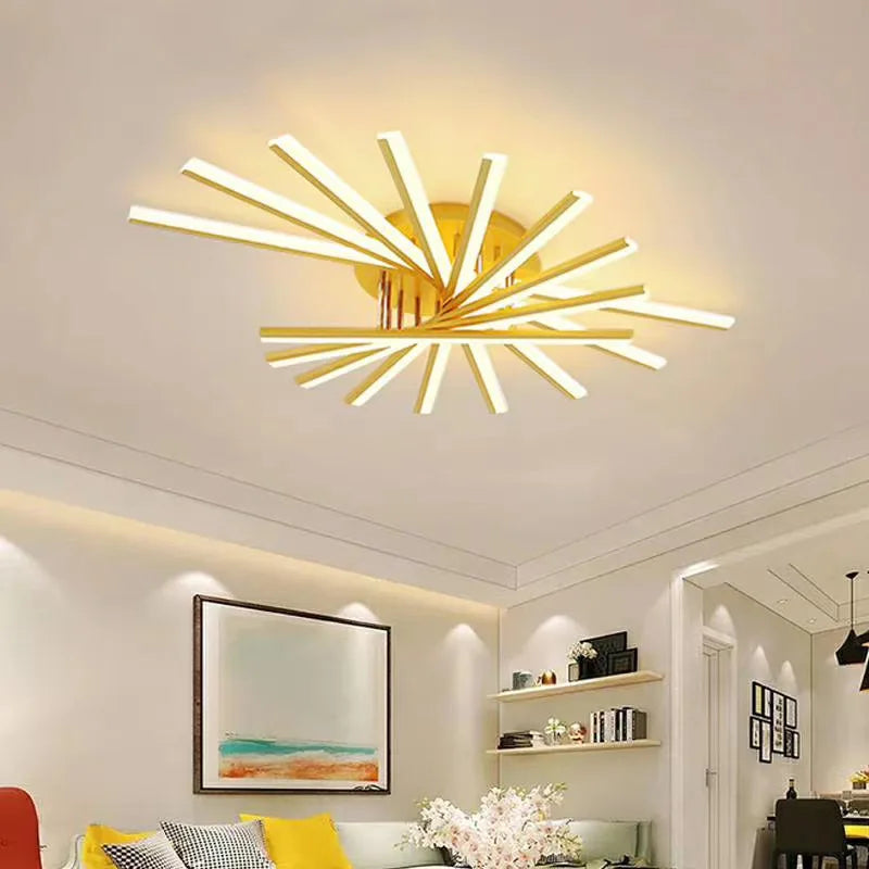 Afralia™ LED Chandeliers: Modern Indoor Lighting for Study Living Room Bedroom, Gold/Black/White Lustre Lights