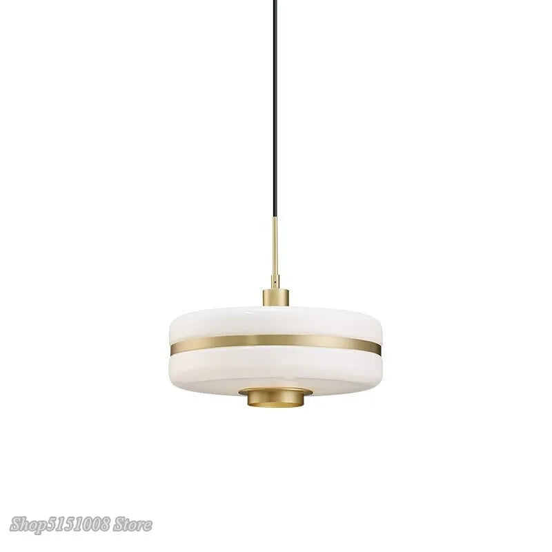 Afralia™ Modern Glass Gold Pendant Lights Nordic Led Kitchen Hanging Lamps