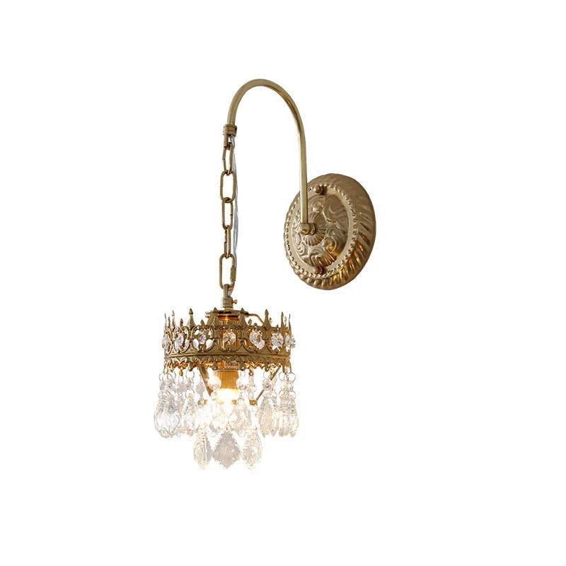 Afralia™ Crystal Wall Lamp: Luxury Lighting for Bedroom, Living Room, Hotel, Cafe, Lobby