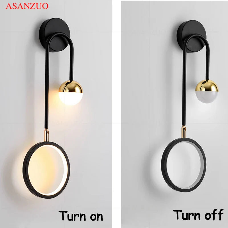 Afralia™ Modern LED Wall Light for Bedroom and Living Room Decor