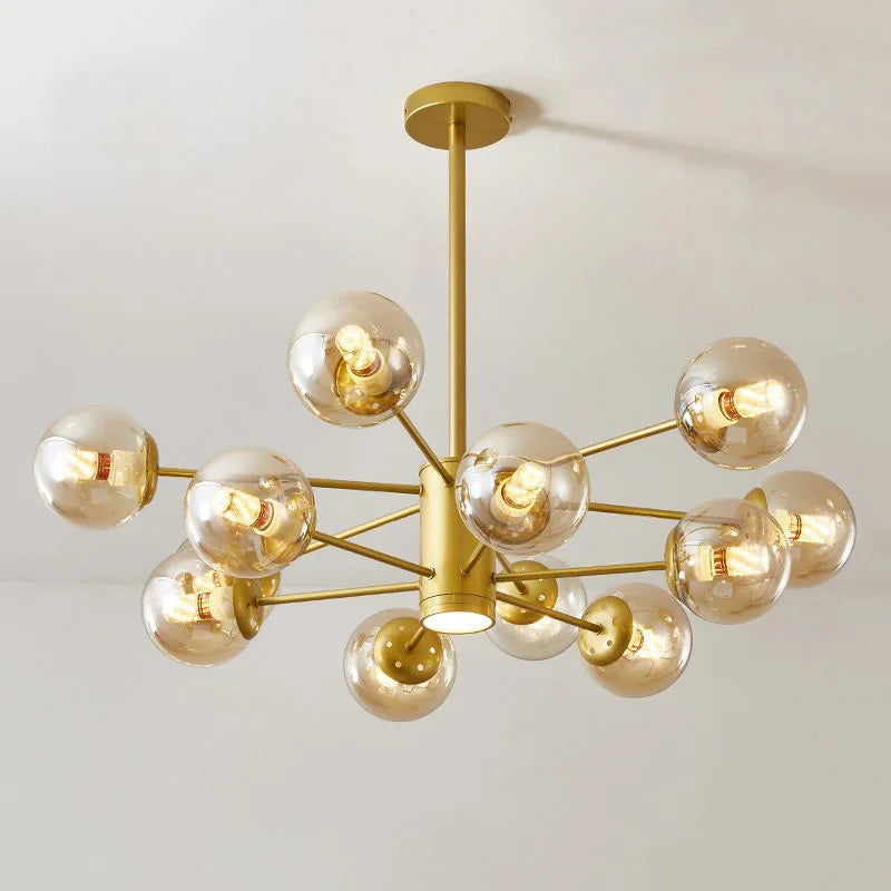 Afralia™ Modern Gold LED Chandelier Tree Branches Ceiling Lights for Living Room & Cafe