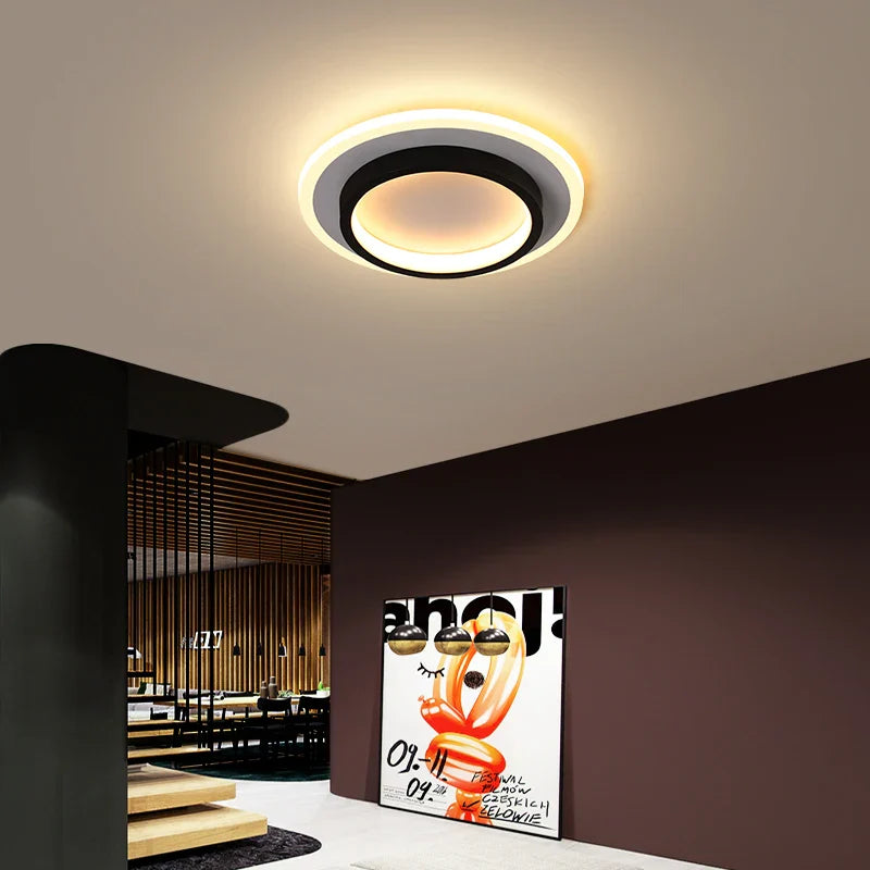 Afralia™ Round Square LED Ceiling Light - Small Indoor Night Light