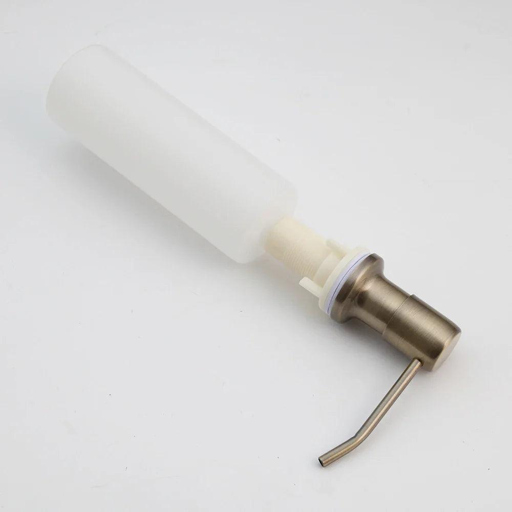 Afralia™ Grey/Rose Gold ABS Soap Dispenser for Kitchen Bathroom Sink, 6 Colors Liquid Soap