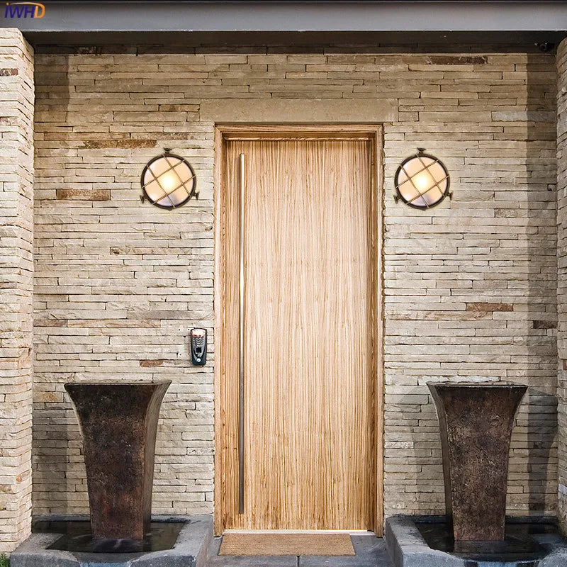 Afralia™ Outdoor Aluminum LED Wall Light for Porch, Balcony, Garden - Waterproof IP44 Wall Lamp