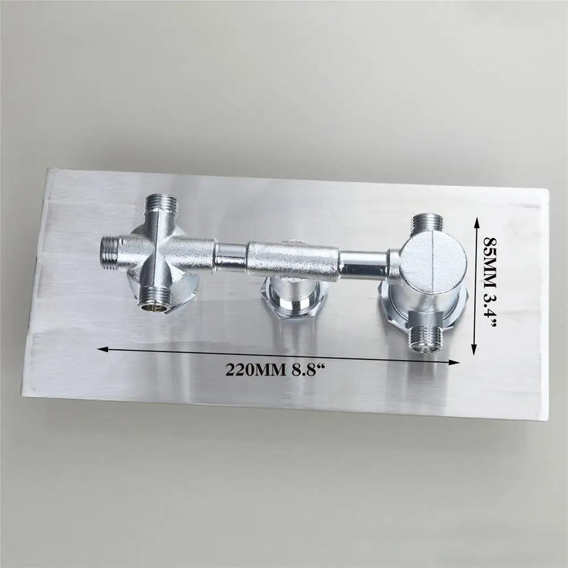 Afralia™ Thermostatic Shower Faucet Control Valve Wall Mount Bathroom Mixer