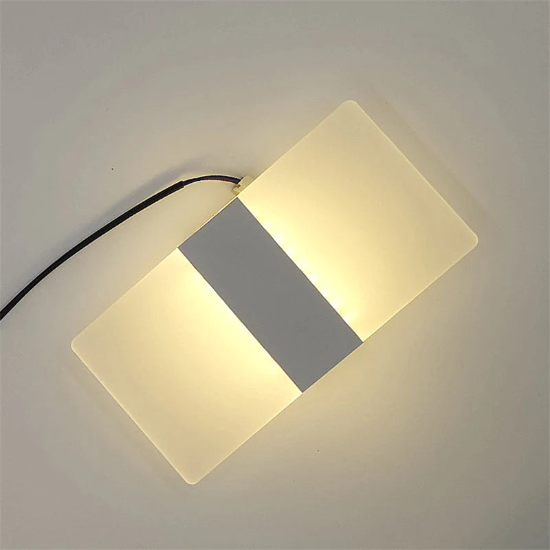 Afralia™ Modern Mini LED Acrylic Wall Lamp for Home Decor and Lighting Fixtures