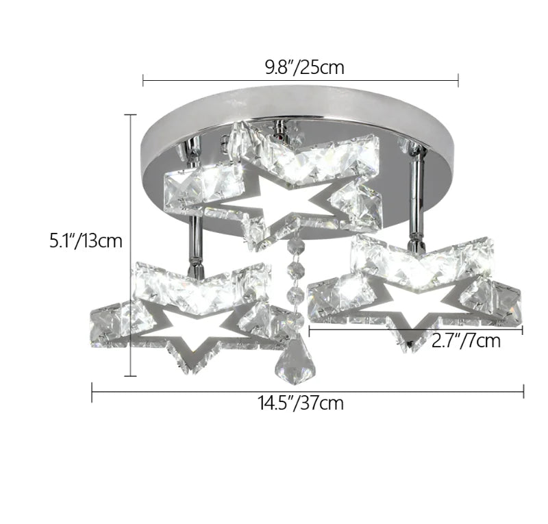 Afralia™ Crystal LED Ceiling Chandelier for Modern Living Room Decor Luxe Lighting Fixtures