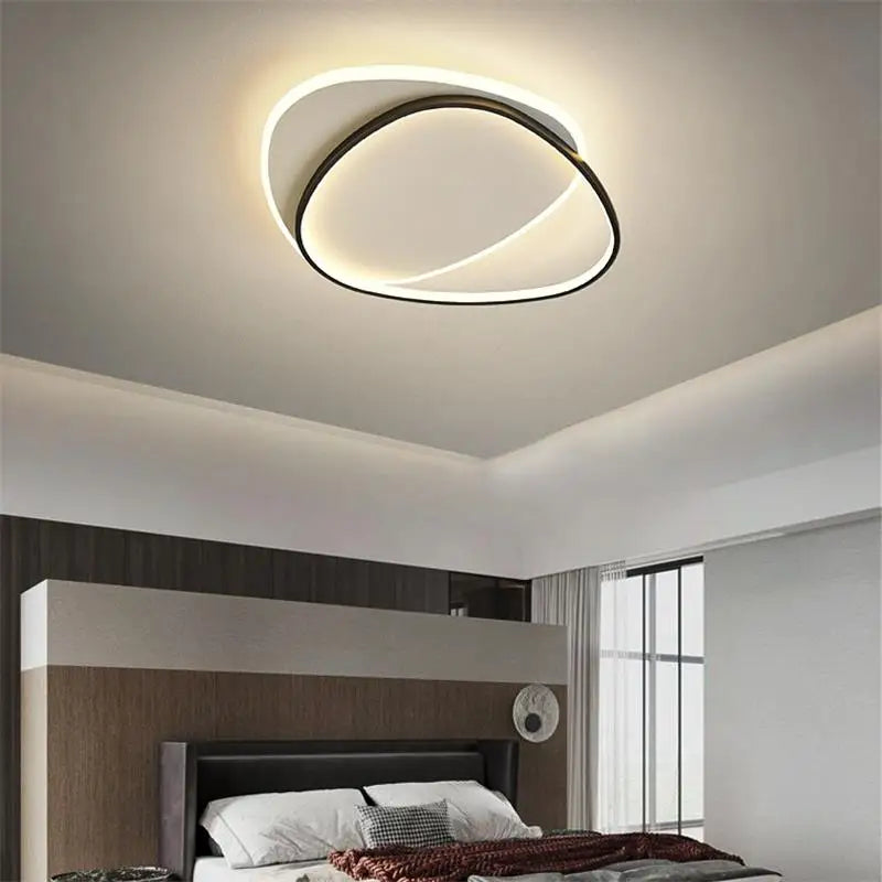 Afralia™ Modern LED Ceiling Lights: Bedroom Study Living Room Round Luminaria Lustres