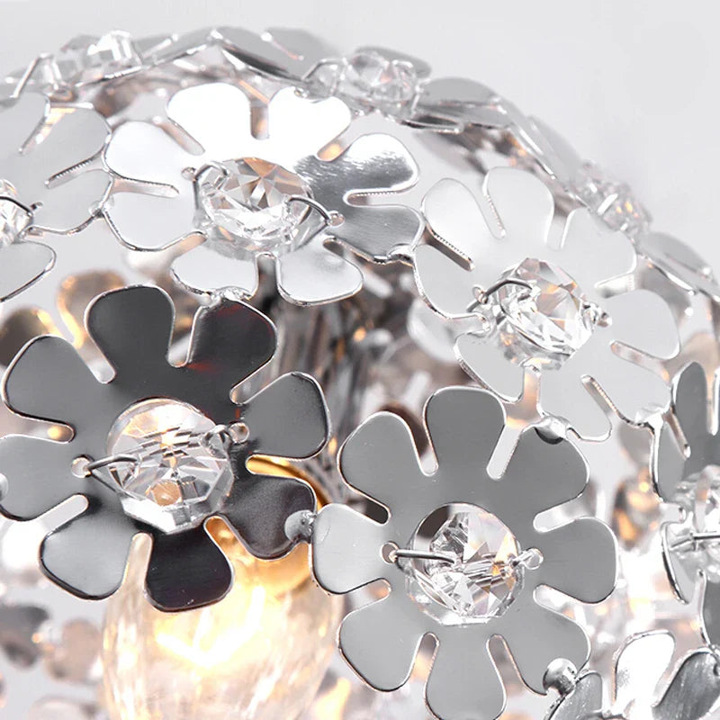 Afralia™ Nordic Aluminum Flower Pendant Lights for Indoor Living Room Bedroom Dining
