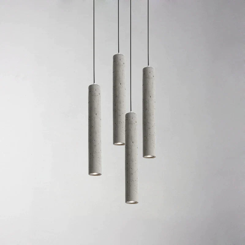 Afralia™ Nordic Concrete LED Pendant Bar Lamp Industrial Hanging Fixture