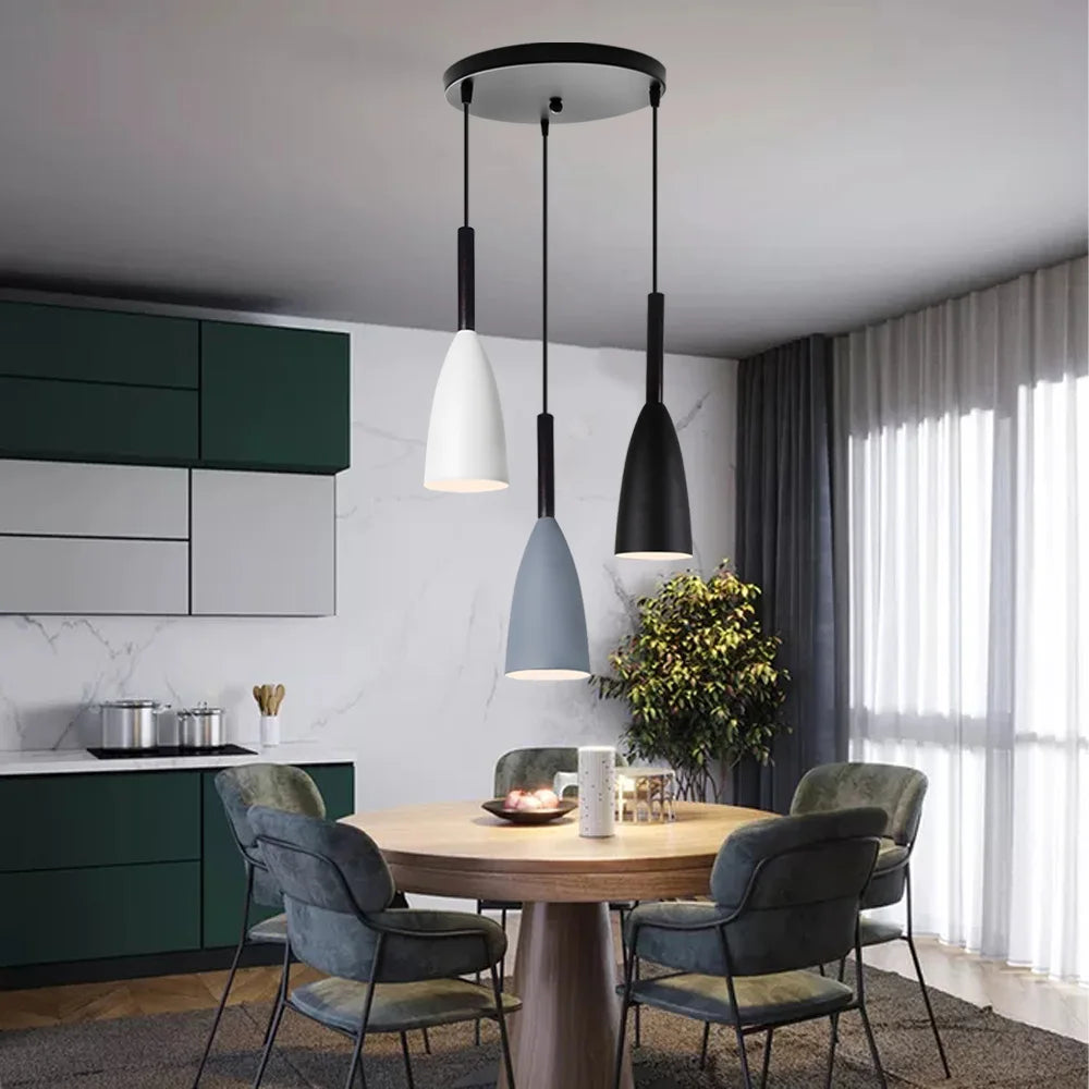 Afralia™ Modern Nordic Pendant Lights Retro Industrial Loft Lamp Kitchen Hanging LED