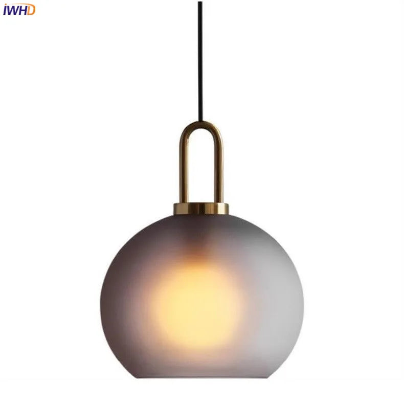 Afralia™ Glass Ball LED Pendant Light - Modern Hanging Lights for Home, Restaurant, Cafe