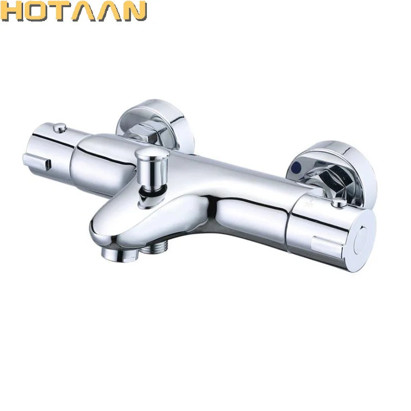 Afralia™ Thermostatic Shower Mixer Tap Chrome Finish