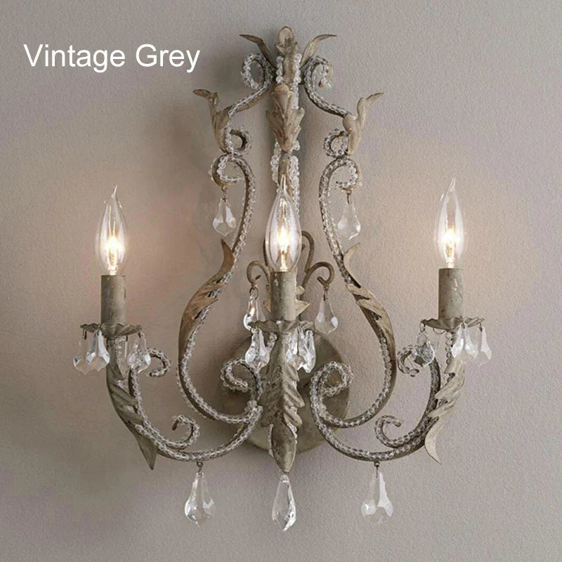 Afralia™ White Crystal Chandelier: Vintage Nordic Design for Living Room, Bedroom, Kitchen