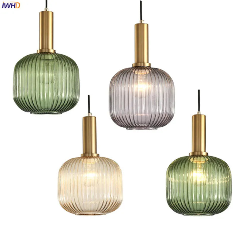 Afralia™ Glass Pendant Lights: Modern Nordic Style LED Pendant Lamp for Bedroom, Living, Dining Room
