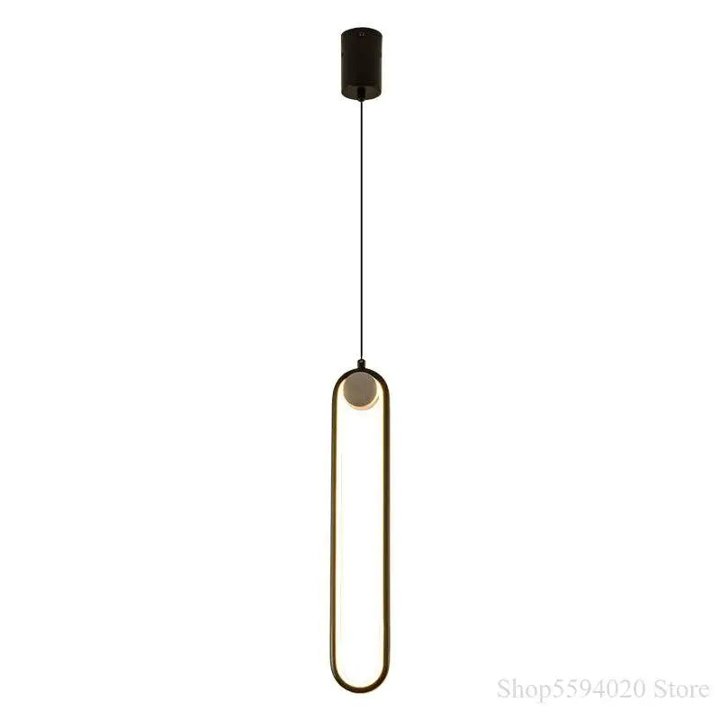 Afralia™ Minimalist LED Chandelier - Modern Bedroom and Living Room Ring Light