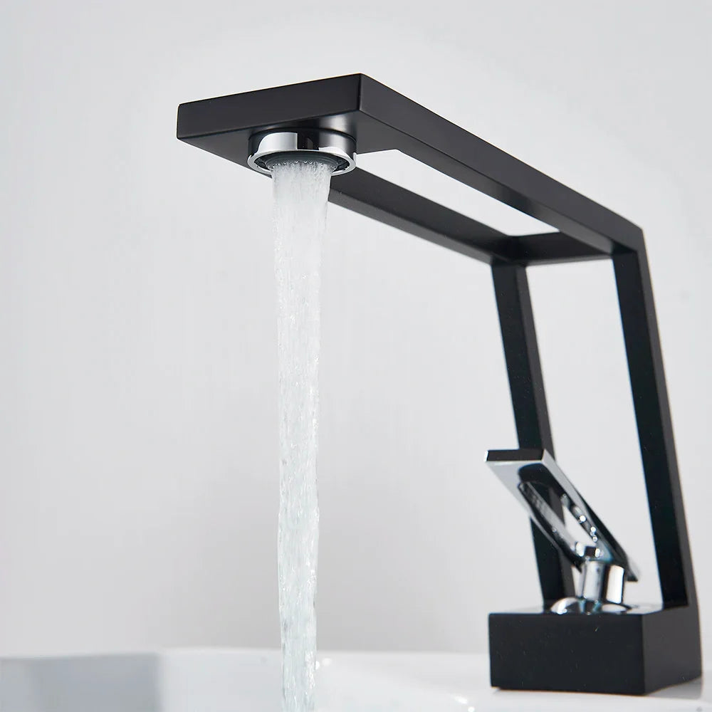Afralia™ Brass Basin Sink Faucet Mixer with Single Handle for Bathroom Vanity