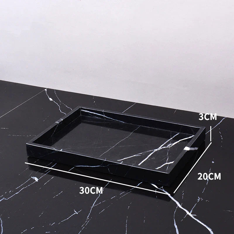 Afralia Marble Tray: Aromatherapy Diffuser & Candle Holder Tray