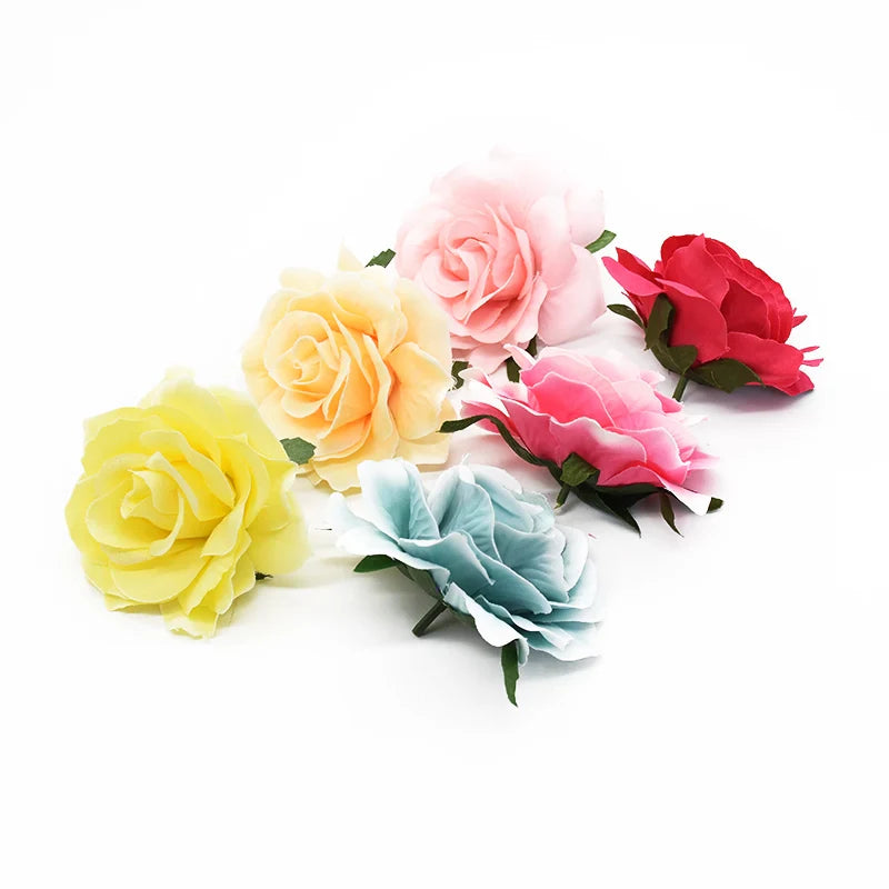 Silk Rose Heads for Wedding Decor & Home Decoration by Afralia™