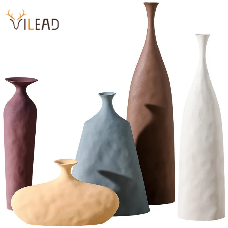 Afralia™ Scandinavian Style Ceramic Vase Modern Art Home Decoration Ornament