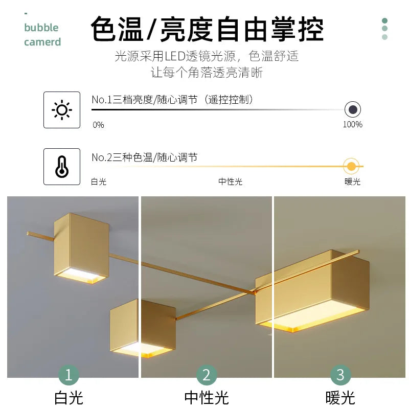 Afralia™ Modern Nordic Acrylic Ceiling Lamp for Living Room Dining Room LED Lighting