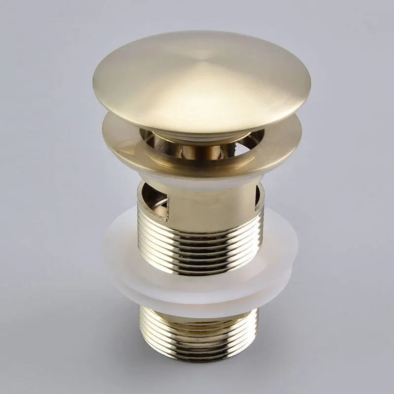 Afralia™ Brushed Gold Pop-Up Drain Stopper for Bathroom Sink Vessel Vanity