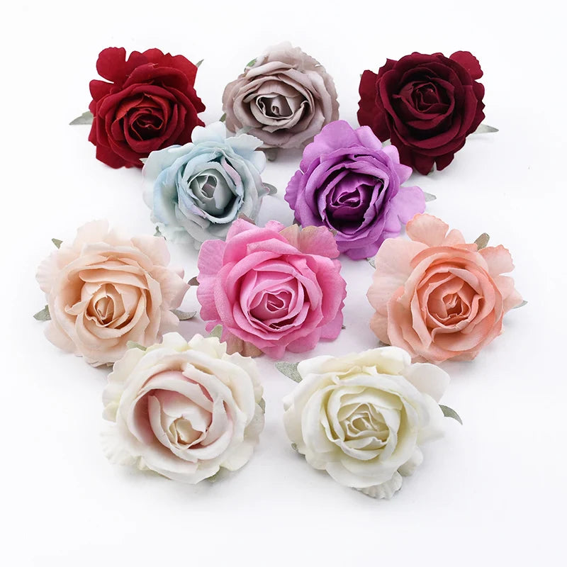 Afralia™ Silk Roses Decorative Flowers for Wedding, Home, Garden, and Christmas Decor - Wholesale