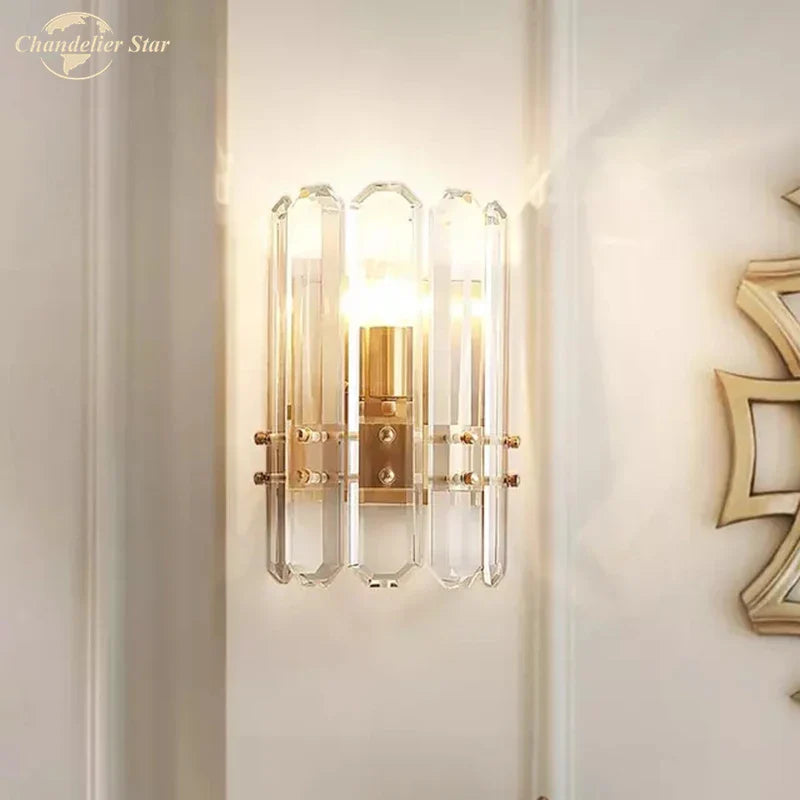 Afralia™ Crystal Nordic Wall Sconce - Vintage Loft Lighting