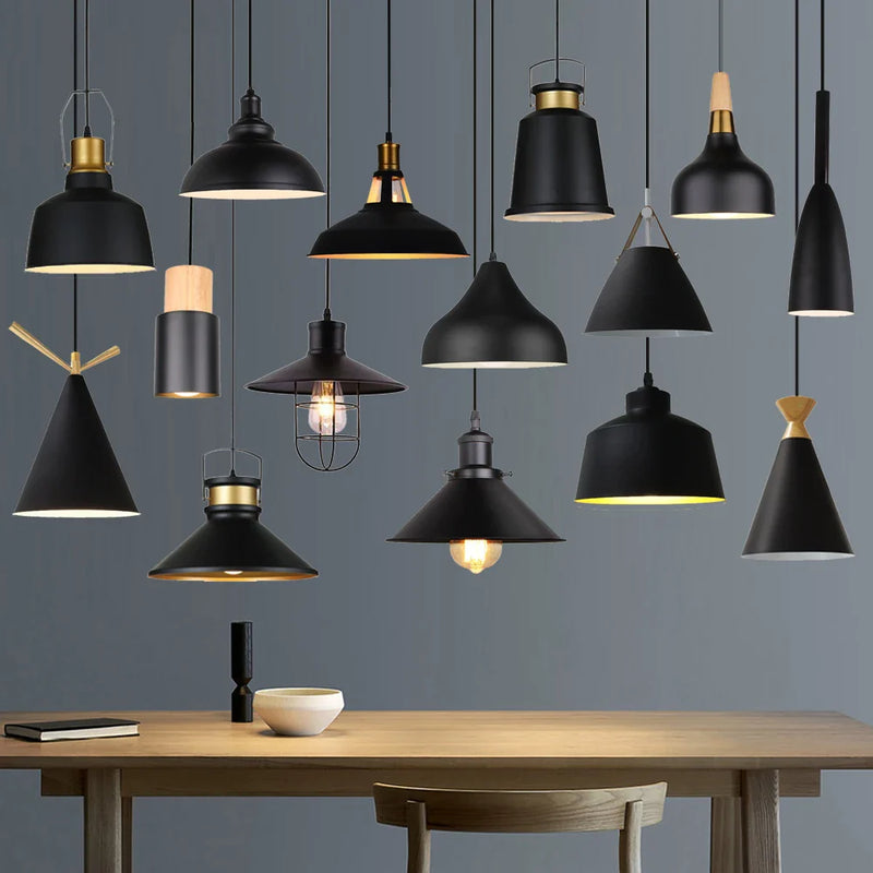 Afralia™ Retro Industrial Pendant Light Nordic Restaurant Hanging Lamp Vintage Fixture