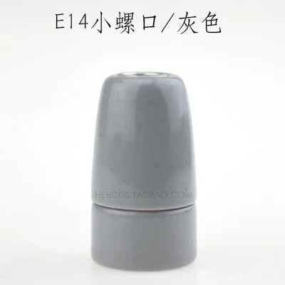 Afralia™ Vintage Ceramic E14 Lamp Socket Fitting for Pet Aquarium Fish