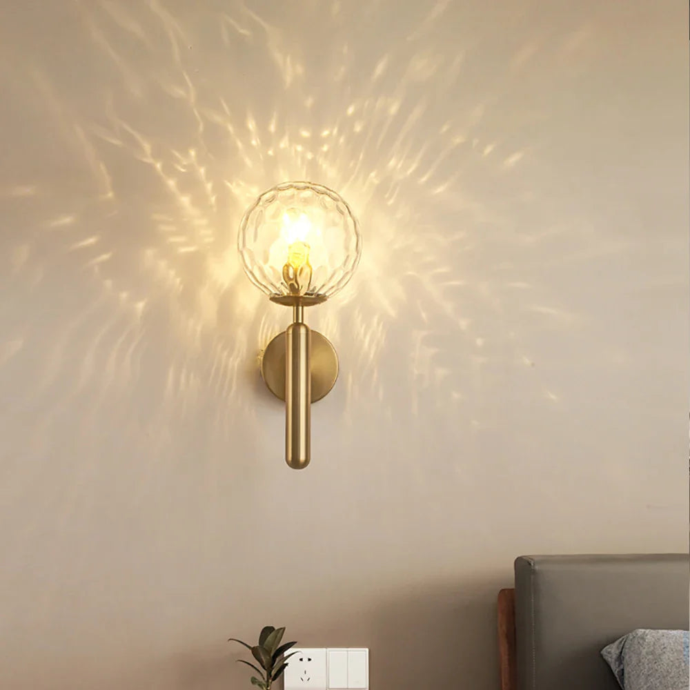 Glass Ball Bedside Wall Lights for Bedroom & Living Room, Afralia™ Modern Wall Lamp