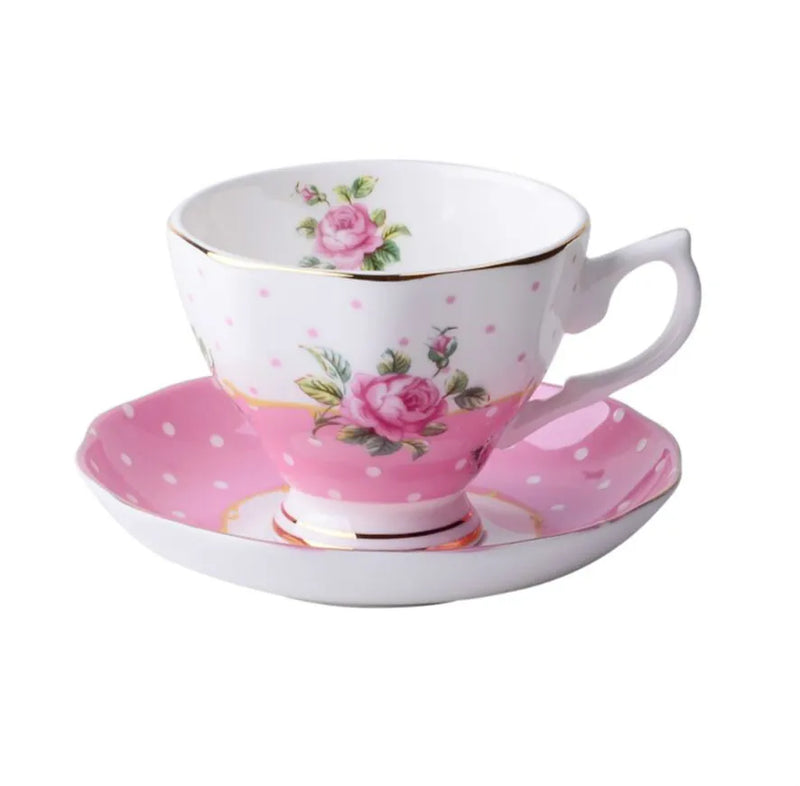 Afralia™ Luxury Ceramic Coffee Cup Set with Spoon, Ideal for Afternoon Tea Parties and Gifts