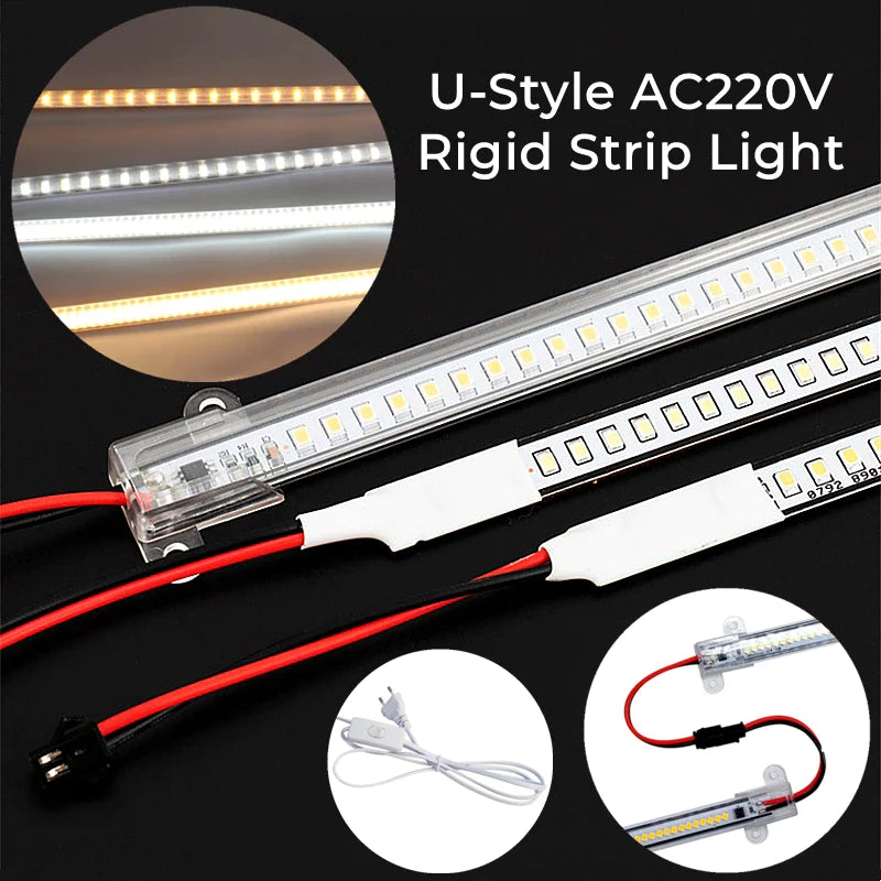 Afralia™ LED Tube Lamp SMD2835 72 LEDs Showcase Cabinet Strip Lighting