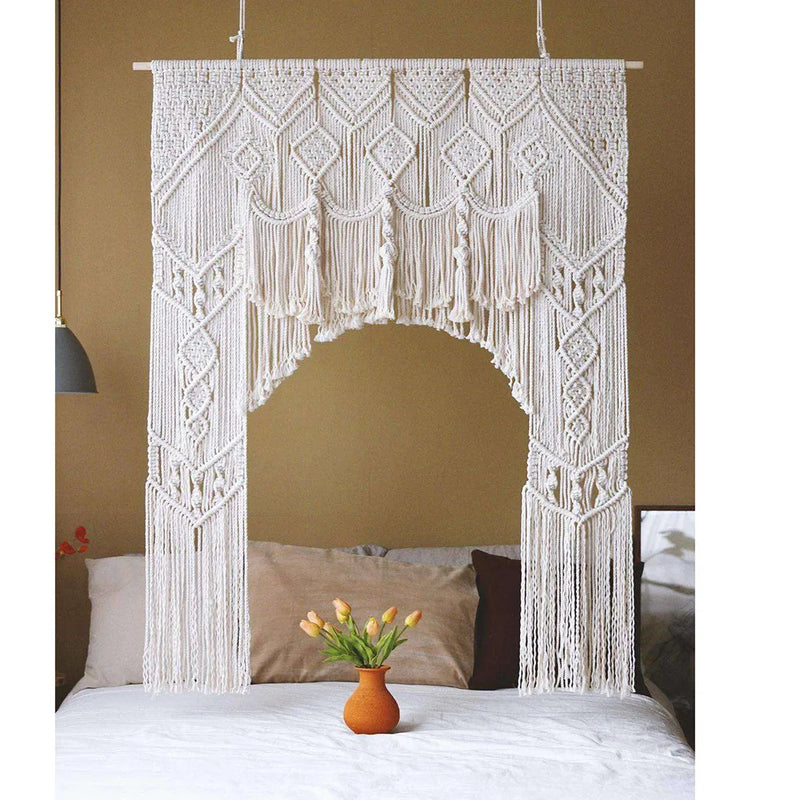 Bohemia Wedding Tapestry by Afralia™: Handwoven Macrame Wall Hanging & Background Decoration