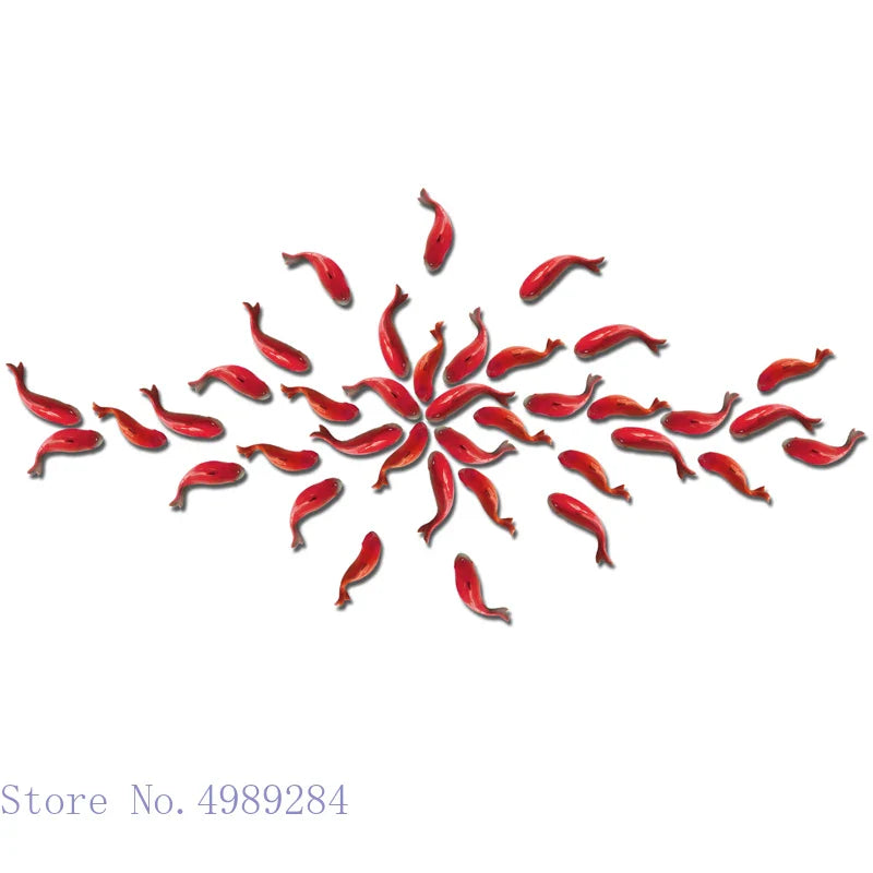 Afralia™ Ceramic Fish Wall Decoration: Three-Piece Suit Carp Hanging for Three-Dimensional Room Decor
