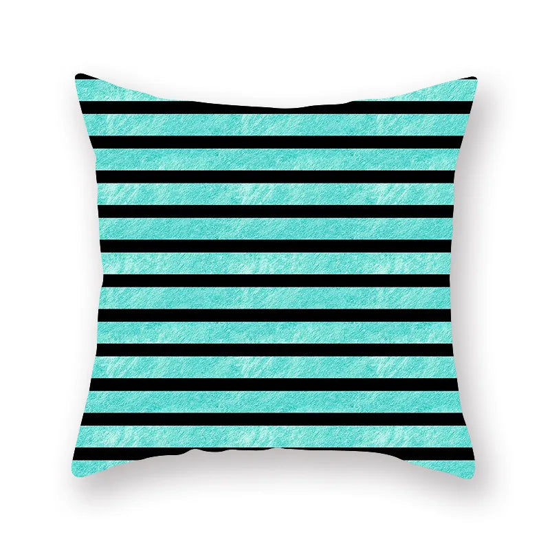 Afralia™ Green Geometric Pillowcase - Nordic Classic Design for Home Decor and Comfort