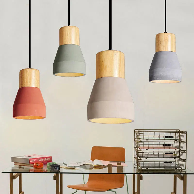 Afralia™ Concrete Pendant Light - Nordic Style LED E27 Hanging Fixture