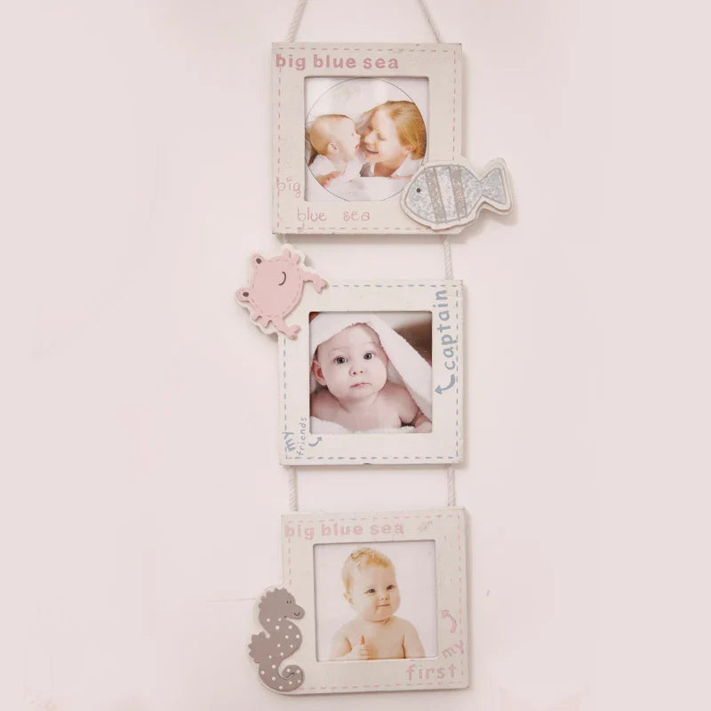 Nordic Wooden Photo Frames - Afralia™ Kids Room Decor