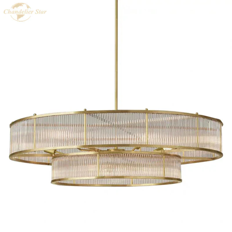 Afralia™ Glass Chandeliers: Elegant LED Pendant Hanging Lights for Home, Hotel, and Restaurant