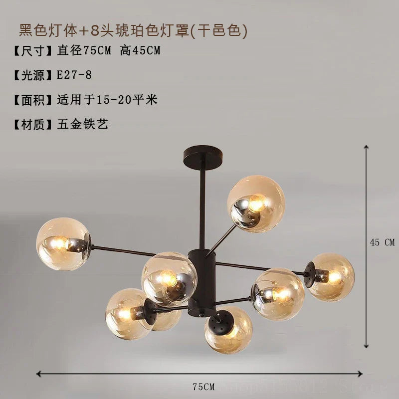 Afralia™ Modern Vintage Suspension Chandelier for Living Room Stair Lamp Industrial Lighting Fixtures