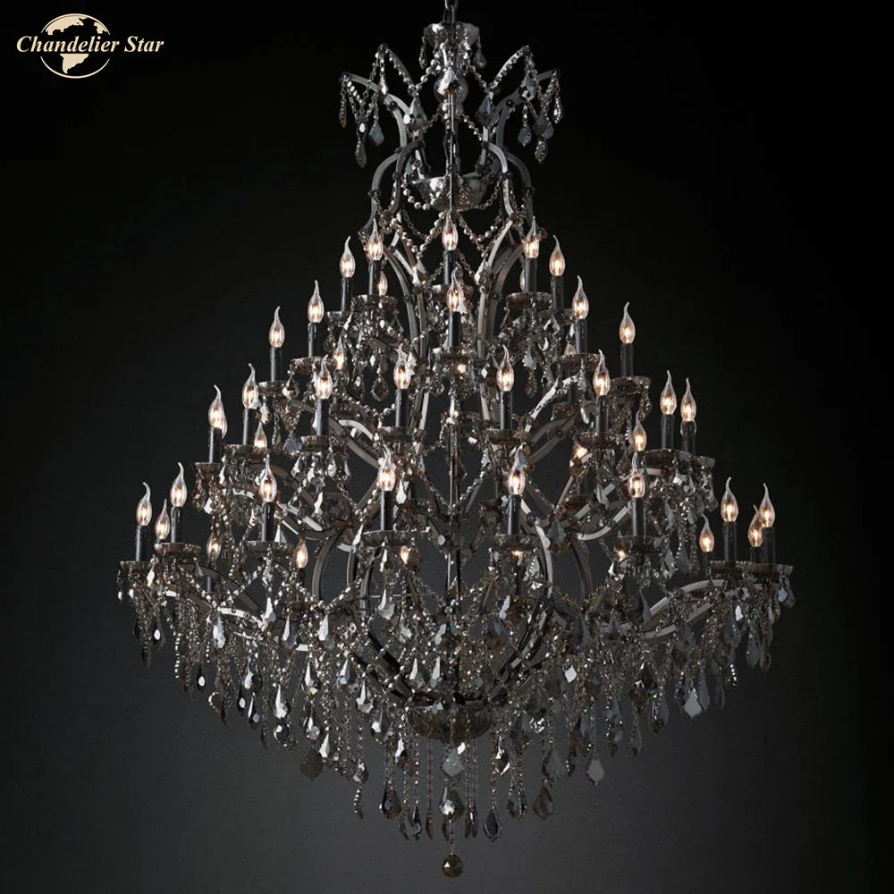 Afralia™ Rococo Crystal LED Chandeliers for Bedroom Living Dining Room