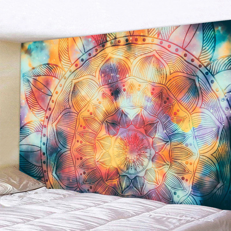 Afralia™ Mandala Tapestry: Boho Yoga Mat Wall Hanging for Psychedelic Home Decor