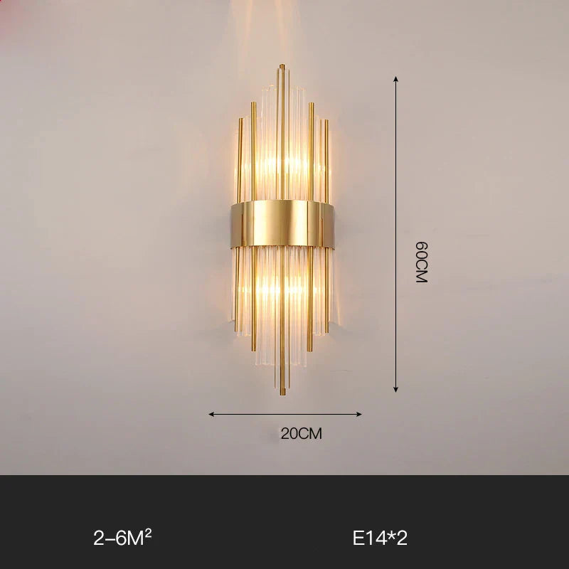 Afralia™ Gold Black LED Wall Sconce Light for Bedroom Corridor
