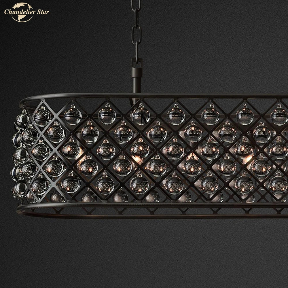 Afralia™ Glass Drop Chandelier Pendant Lights for Living Dining Room