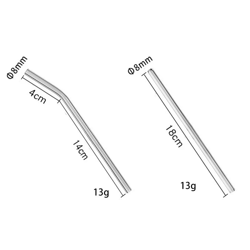 Afralia™ Glass Drinking Straw: Eco-Friendly & Colourful Bar Accessory