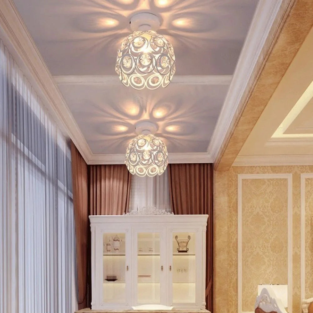 Afralia™ Nordic White LED Ceiling Light for Home Decor