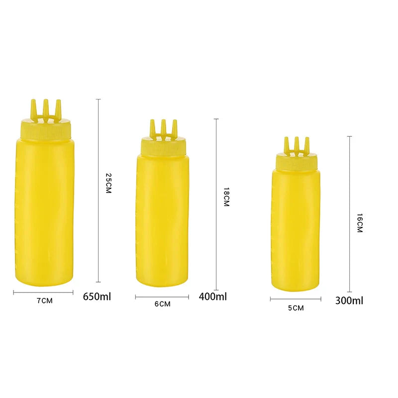 Afralia™ Condiment Squeeze Bottle Set for Sauces & Oils