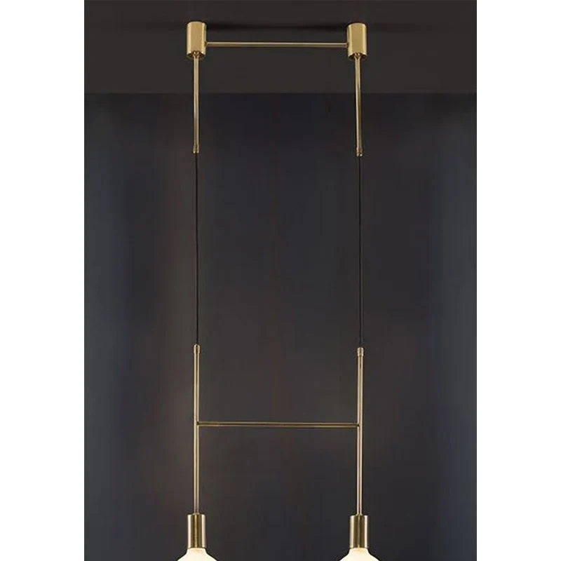 Afralia™ Black Rose Gold Long Tube Chandelier | Nordic Design for Cafe, Bar & Restaurant