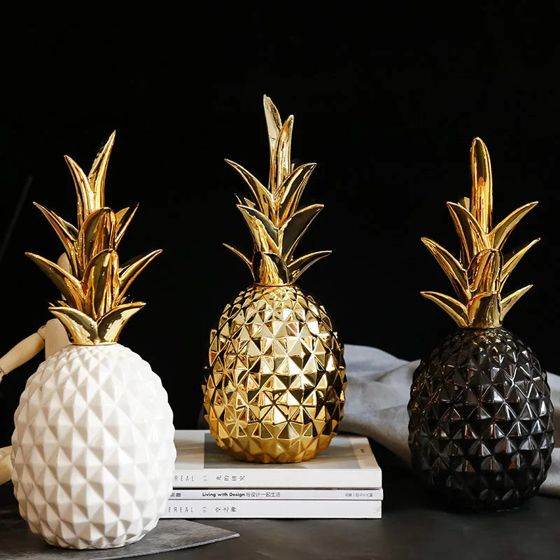 Afralia™ Ceramic Pineapple: Nordic Luxury Home Decor, Ideal for Living Room, Wedding Gift